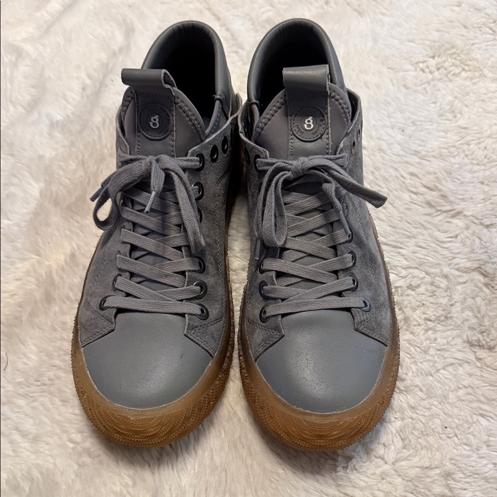 Gray High-Top Sneakers with Gum Sole eco ortholite size 11.5